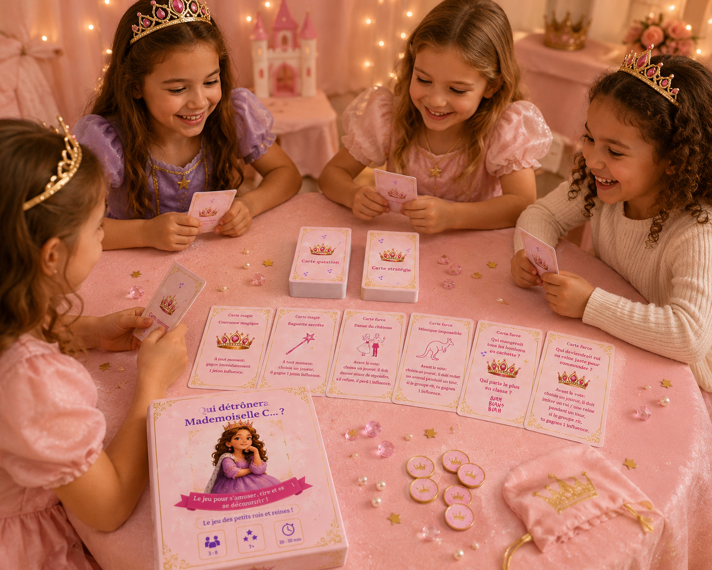 Boîte de jeu avec enfants