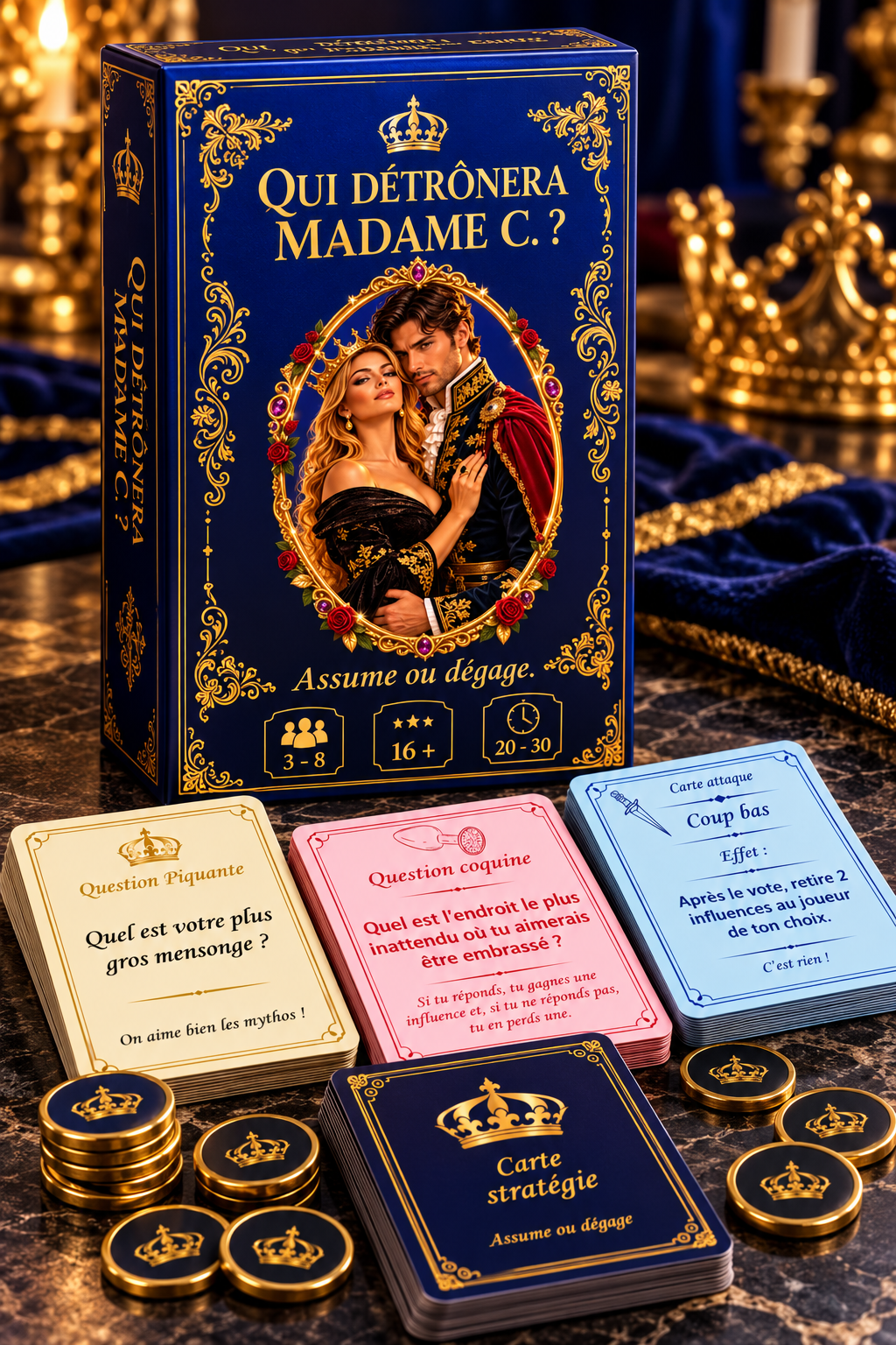 Jeu royal _ cartes, couronnes et intrigues
